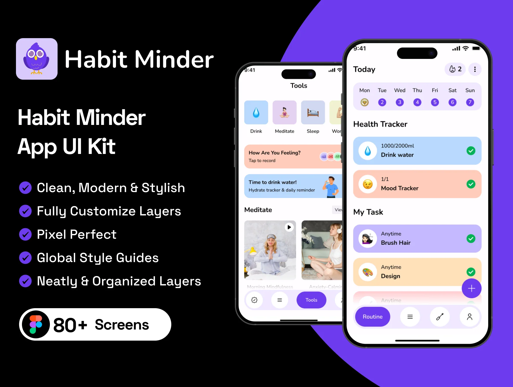 Habit Minder App UI Kit