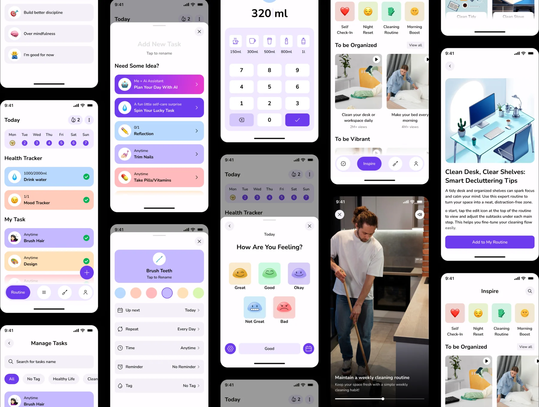 Habit Minder App UI Kit 4