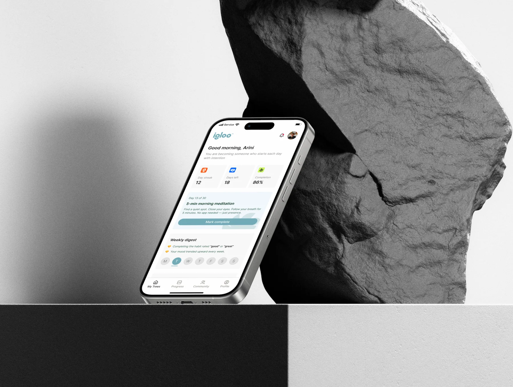 Habit Tracker & Personal Growth Mobile UI Kit 4