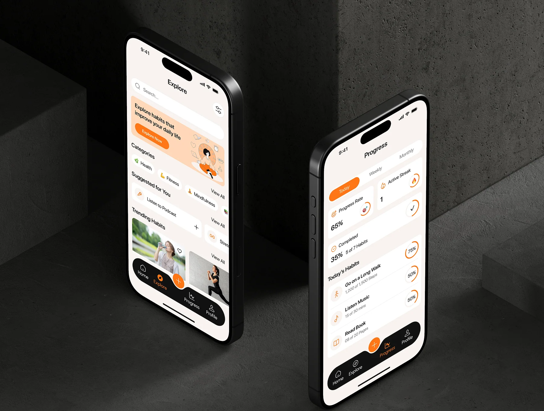 Habitly - Habit Tracker App UI Kit 8
