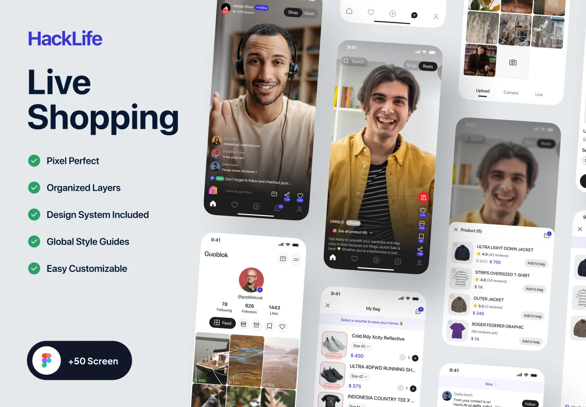 HackLife - Live Shopping App