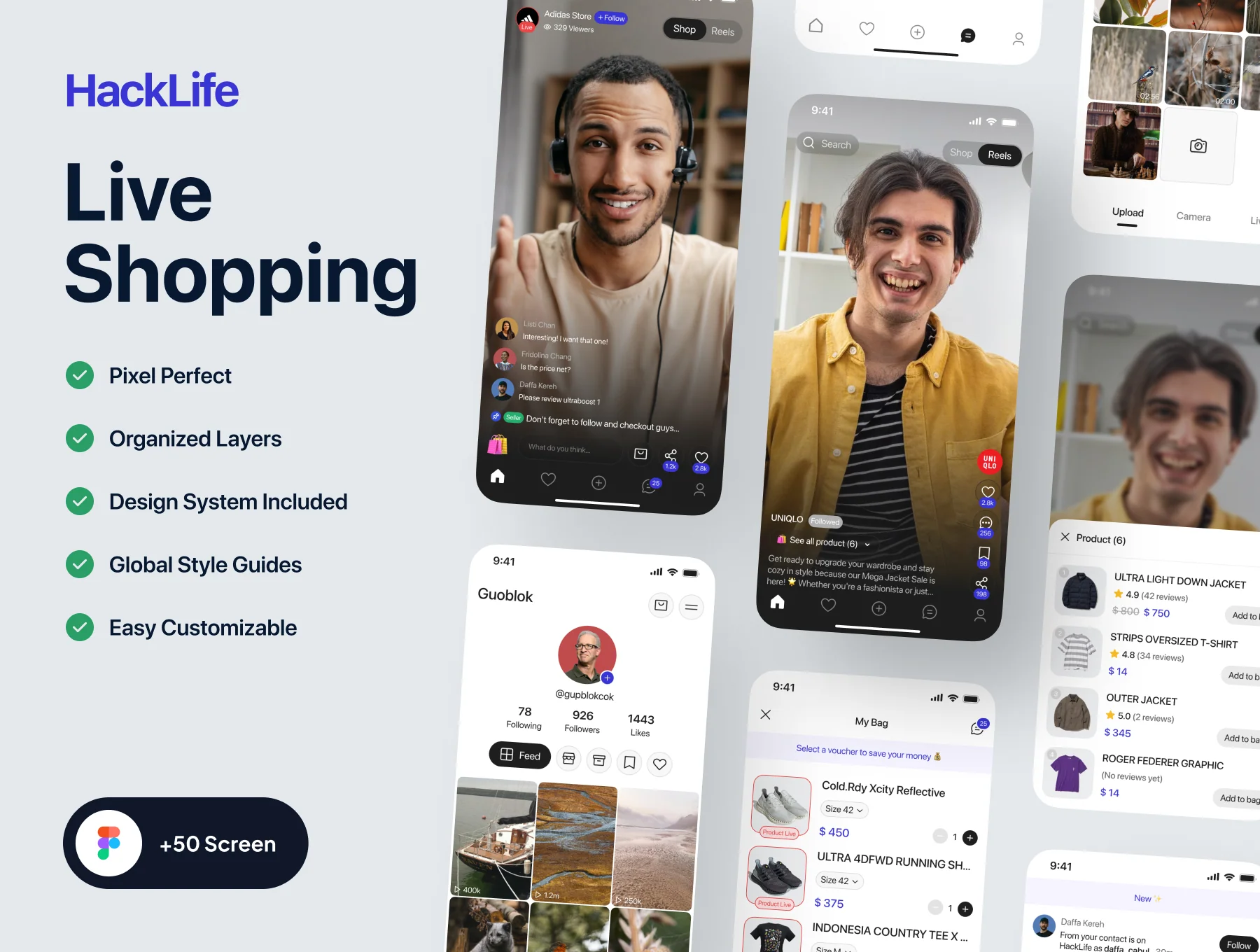 HackLife - Live Shopping App