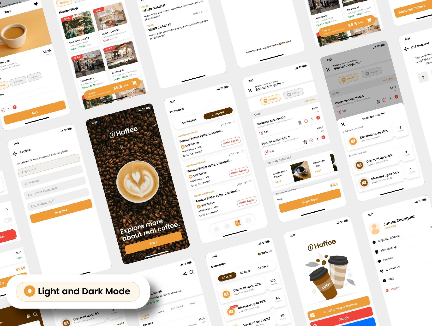 Haffee - Coffee Shop Mobile UI Kit 2