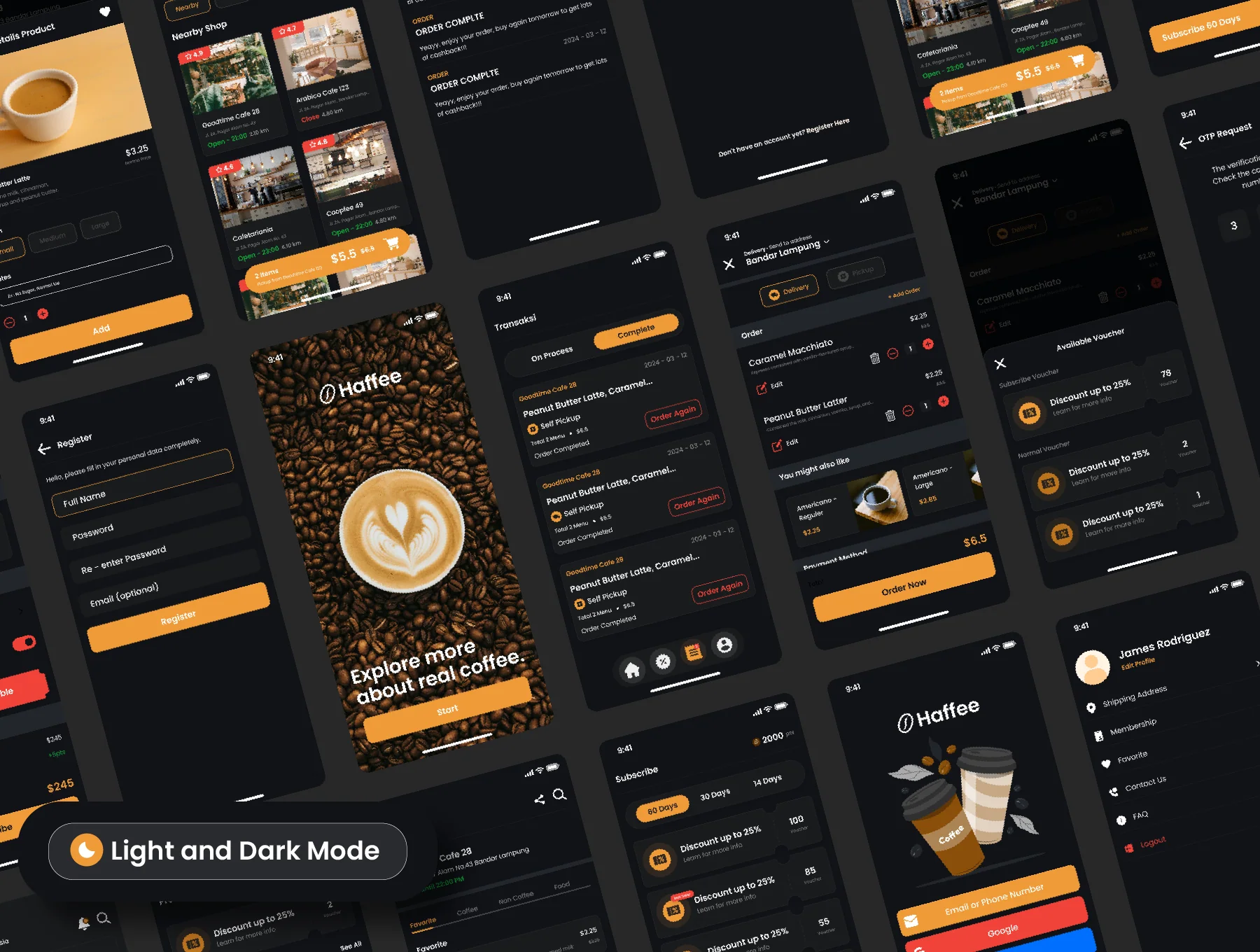 Haffee - Coffee Shop Mobile UI Kit 3