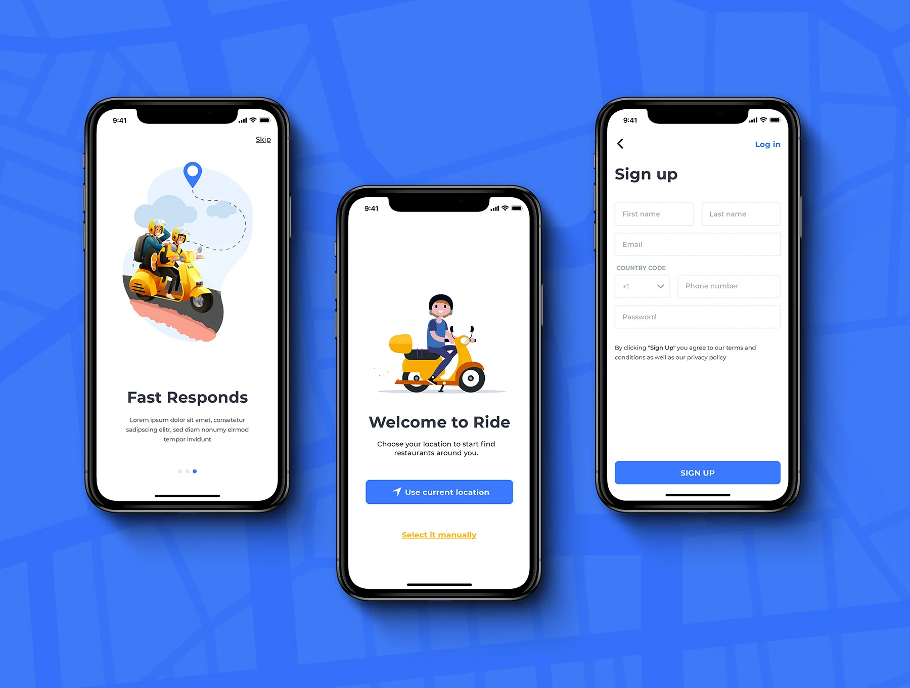 Hai Bike Taxi Booking UI kit for Mobile App 4
