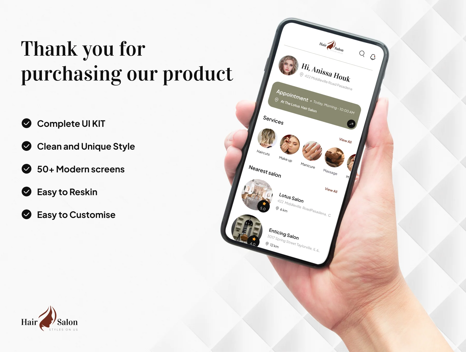 Hair Salon: Barber Appointment App UIKIT 6