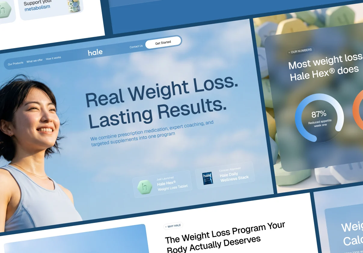 Hale — Weight Loss & Health Wellness Website UI Kit