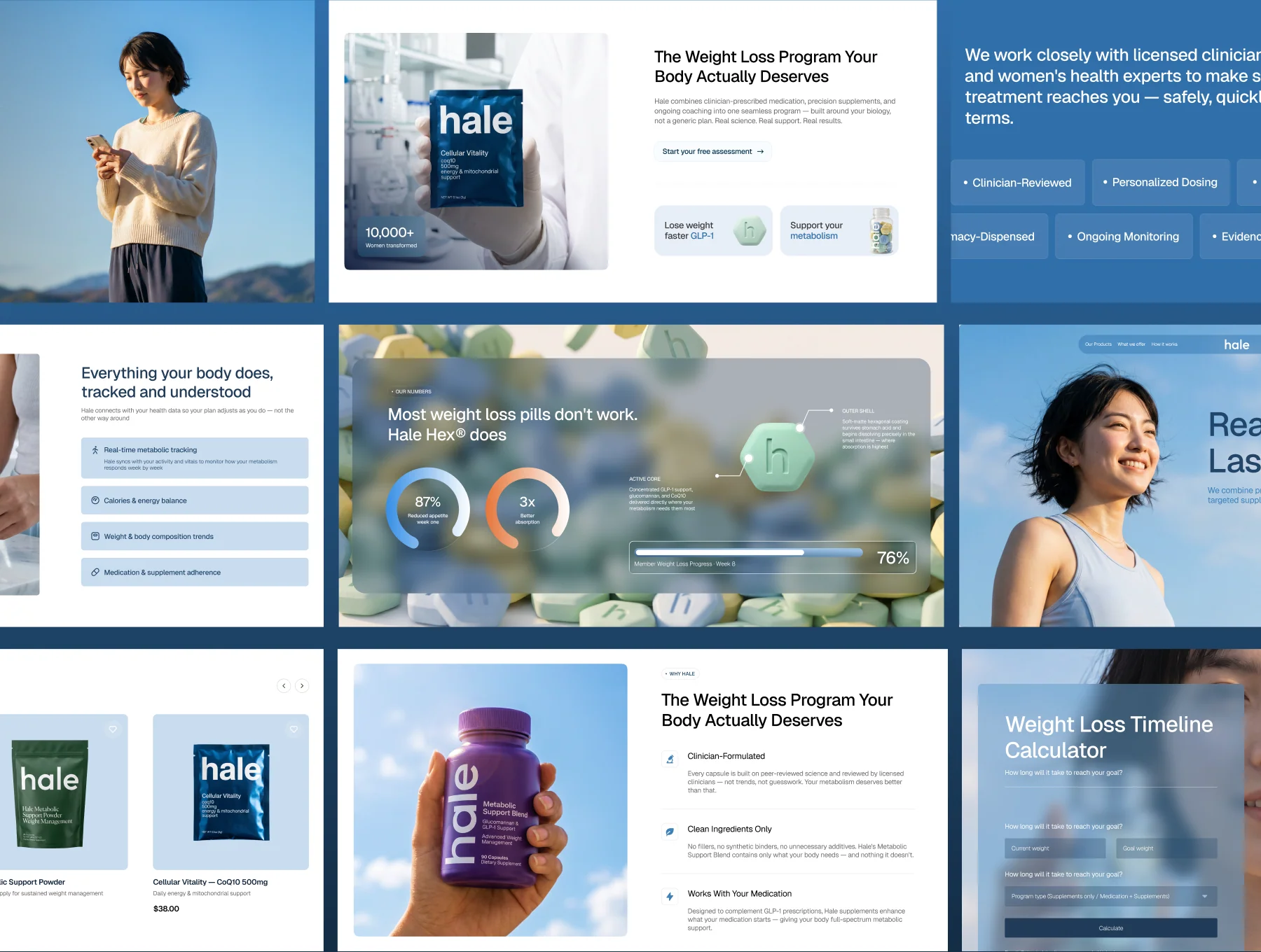 Hale — Weight Loss & Health Wellness Website UI Kit 2