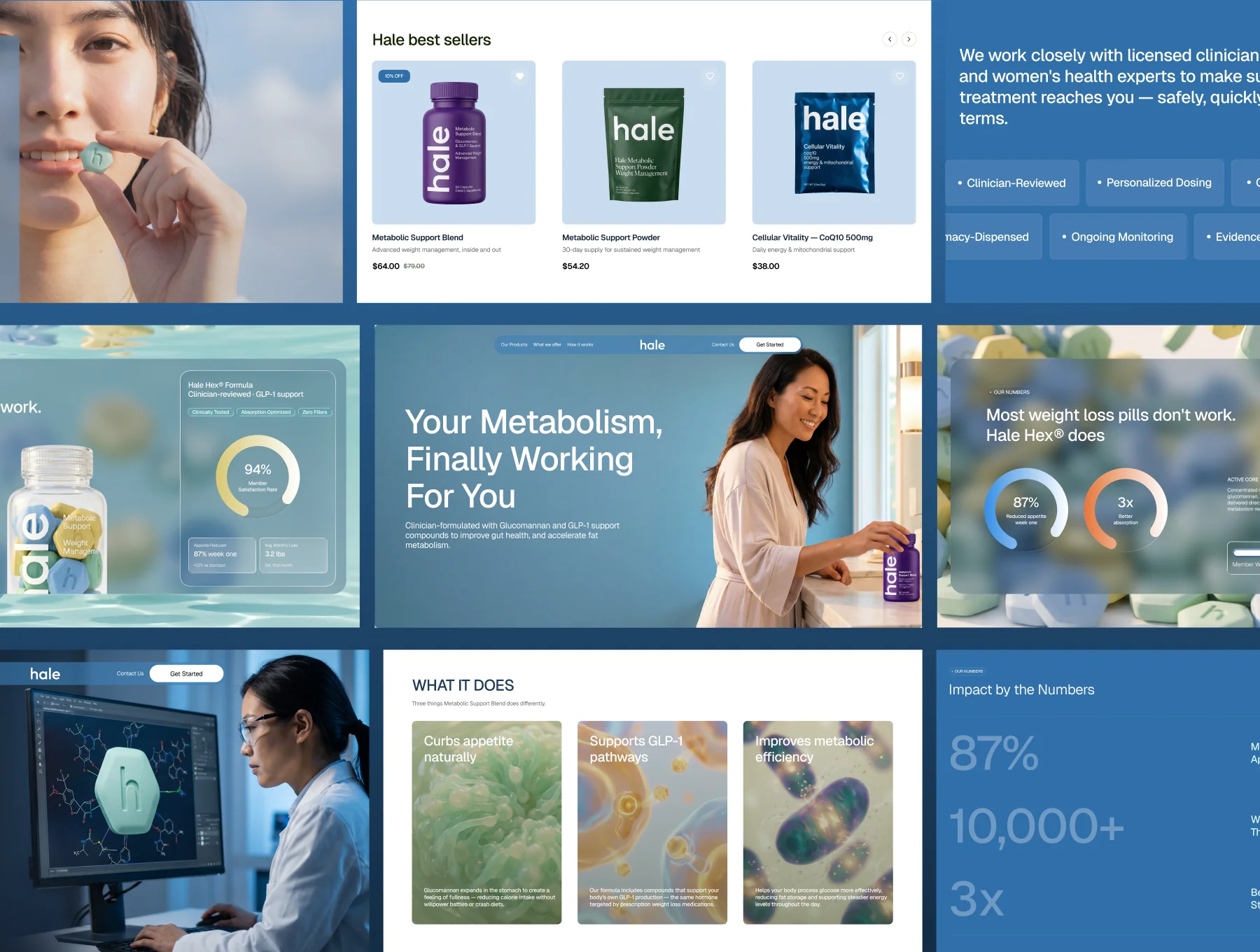 Hale — Weight Loss & Health Wellness Website UI Kit 4