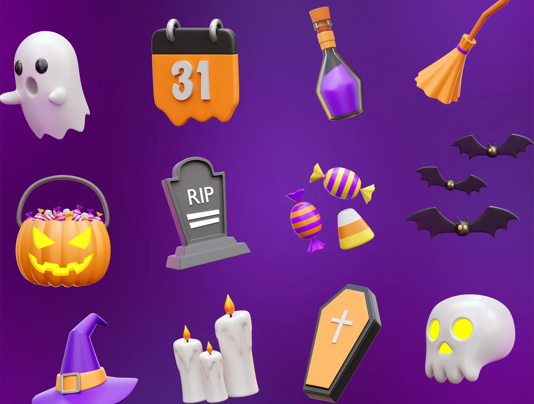 Halloween 3D Icon Illustrations 5