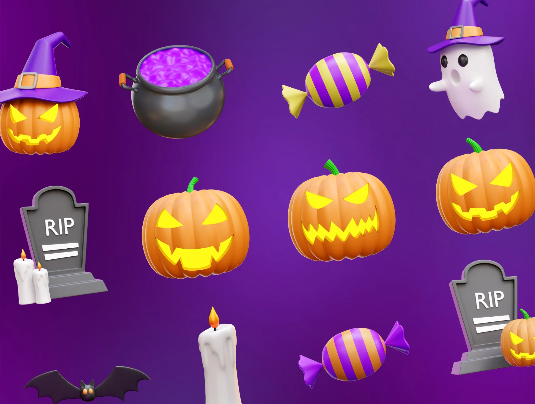 Halloween 3D Icon Illustrations 6