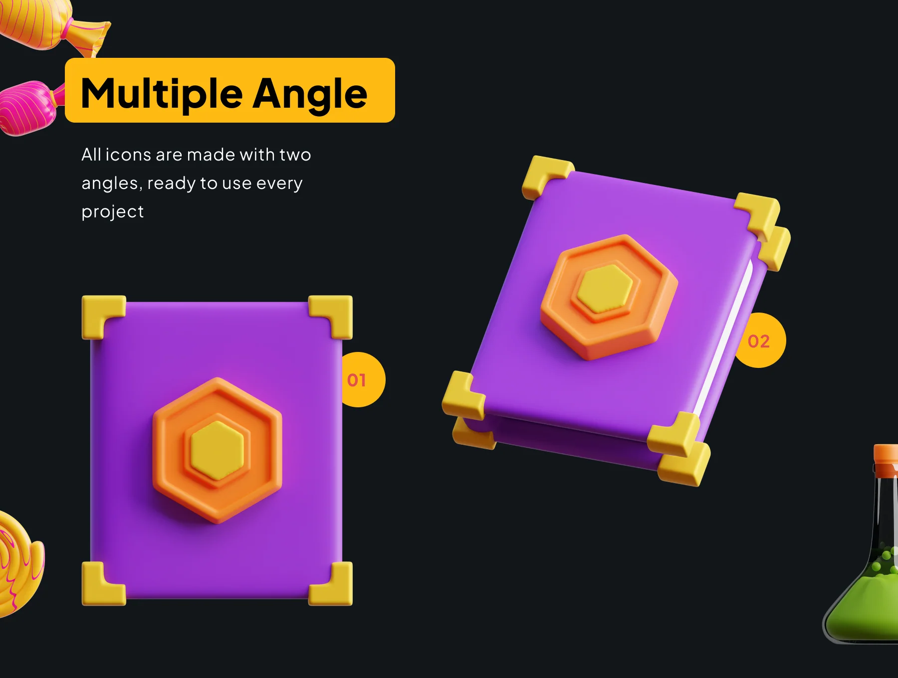 Halloween 3D Icon Set 4