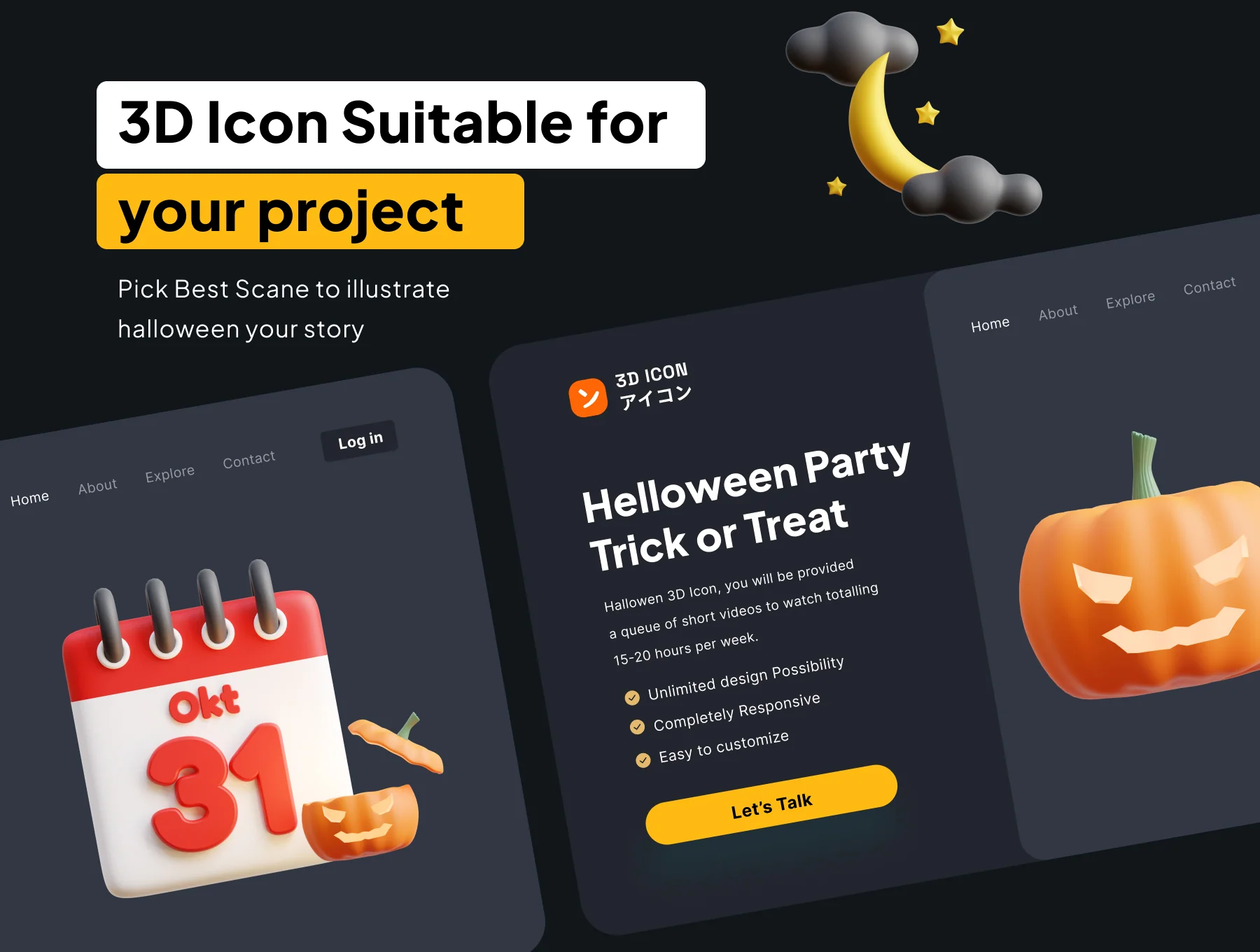 Halloween 3D Icon Set 6