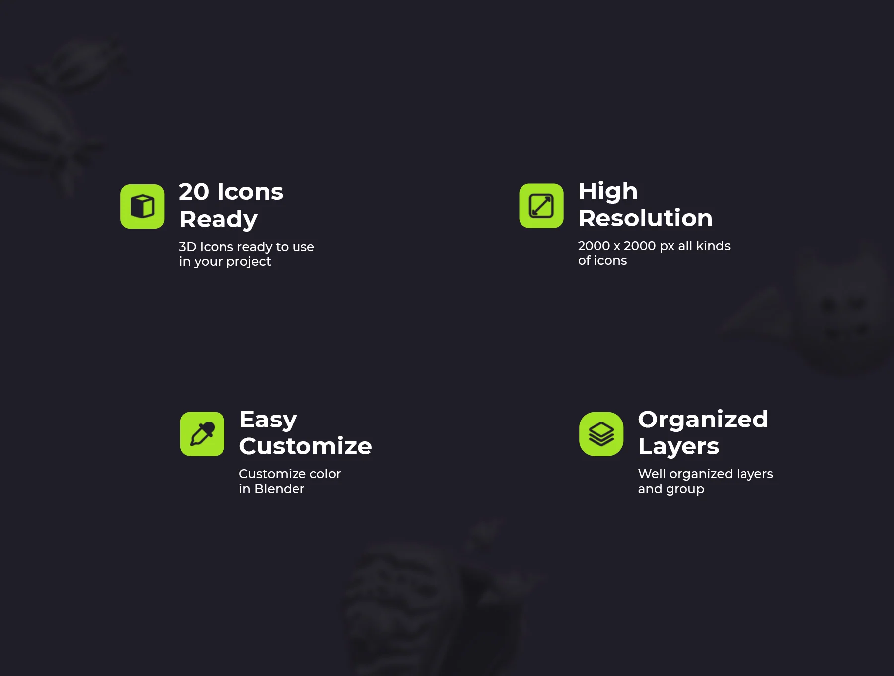 Halloween 3D Icons Pack 2
