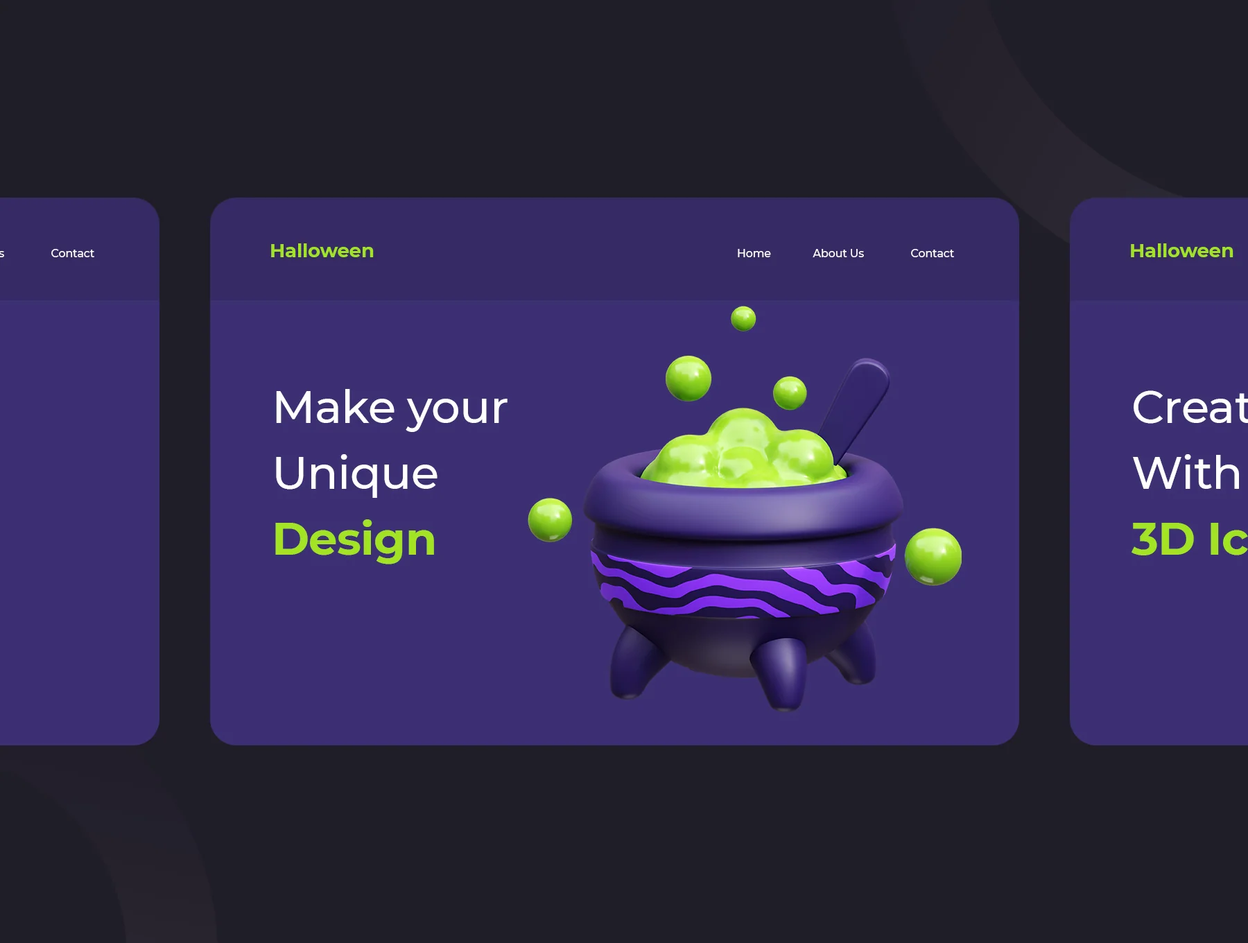 Halloween 3D Icons Pack 6
