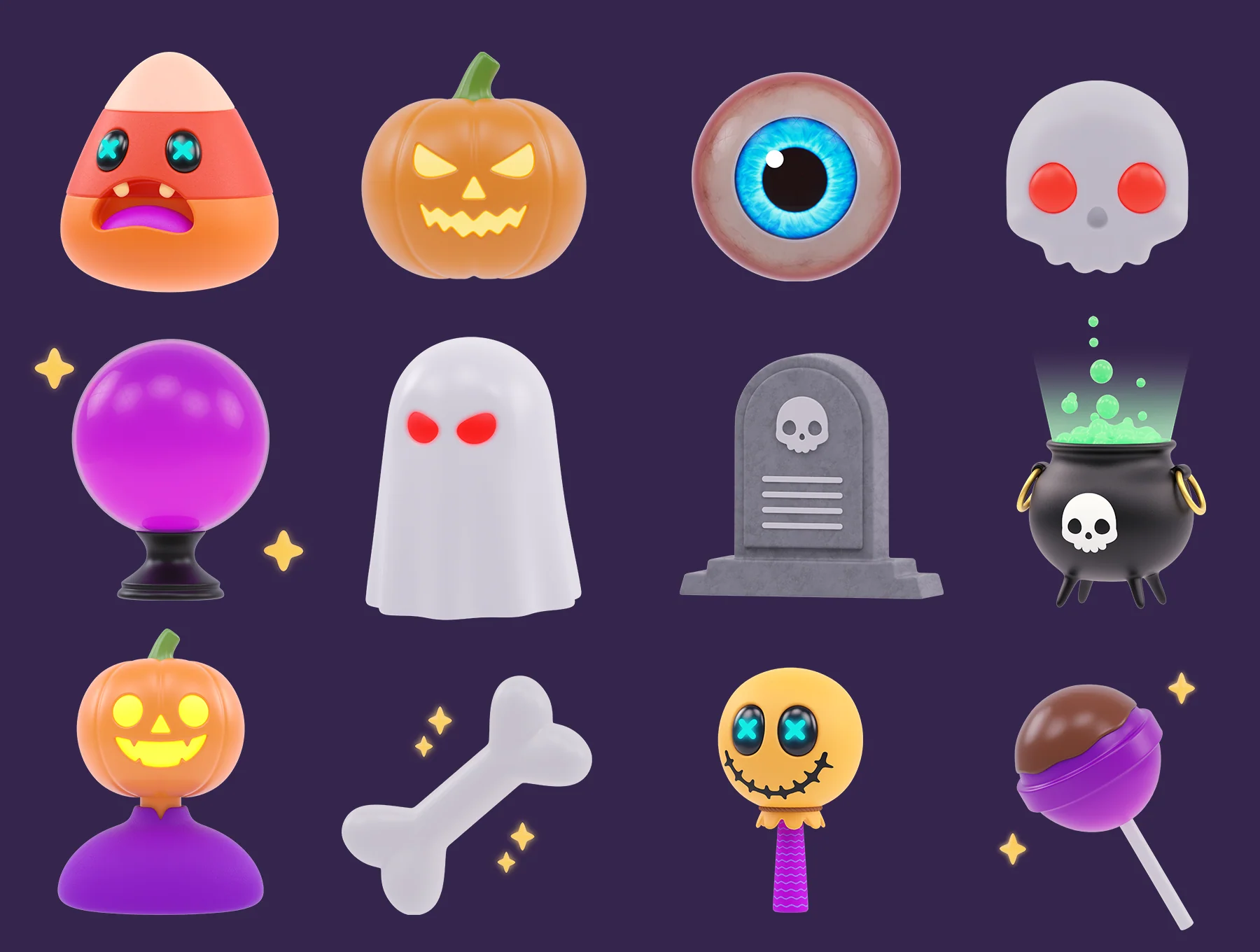 Halloween 3D Illustration Pack 5