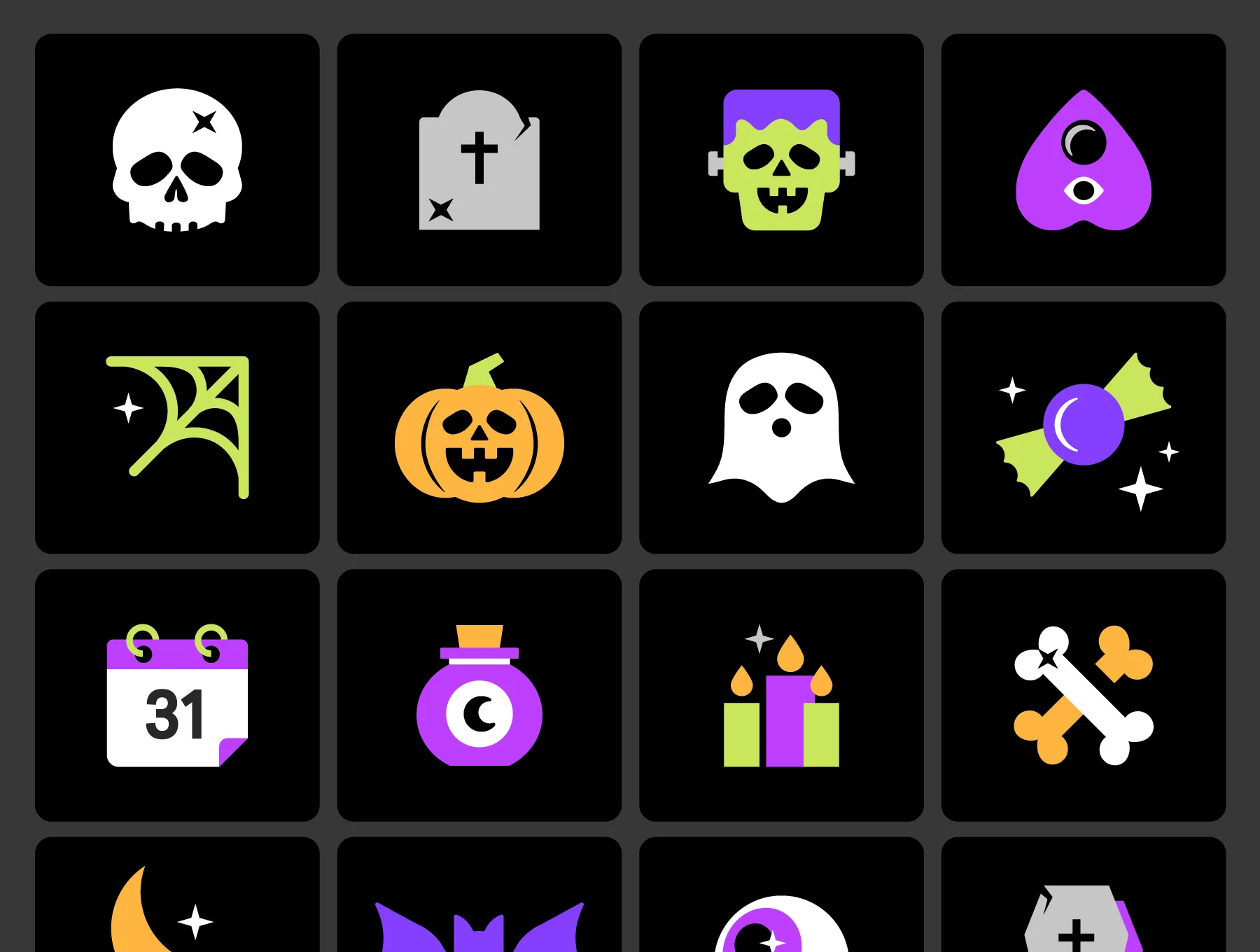 Halloween Color Icon Pack 4