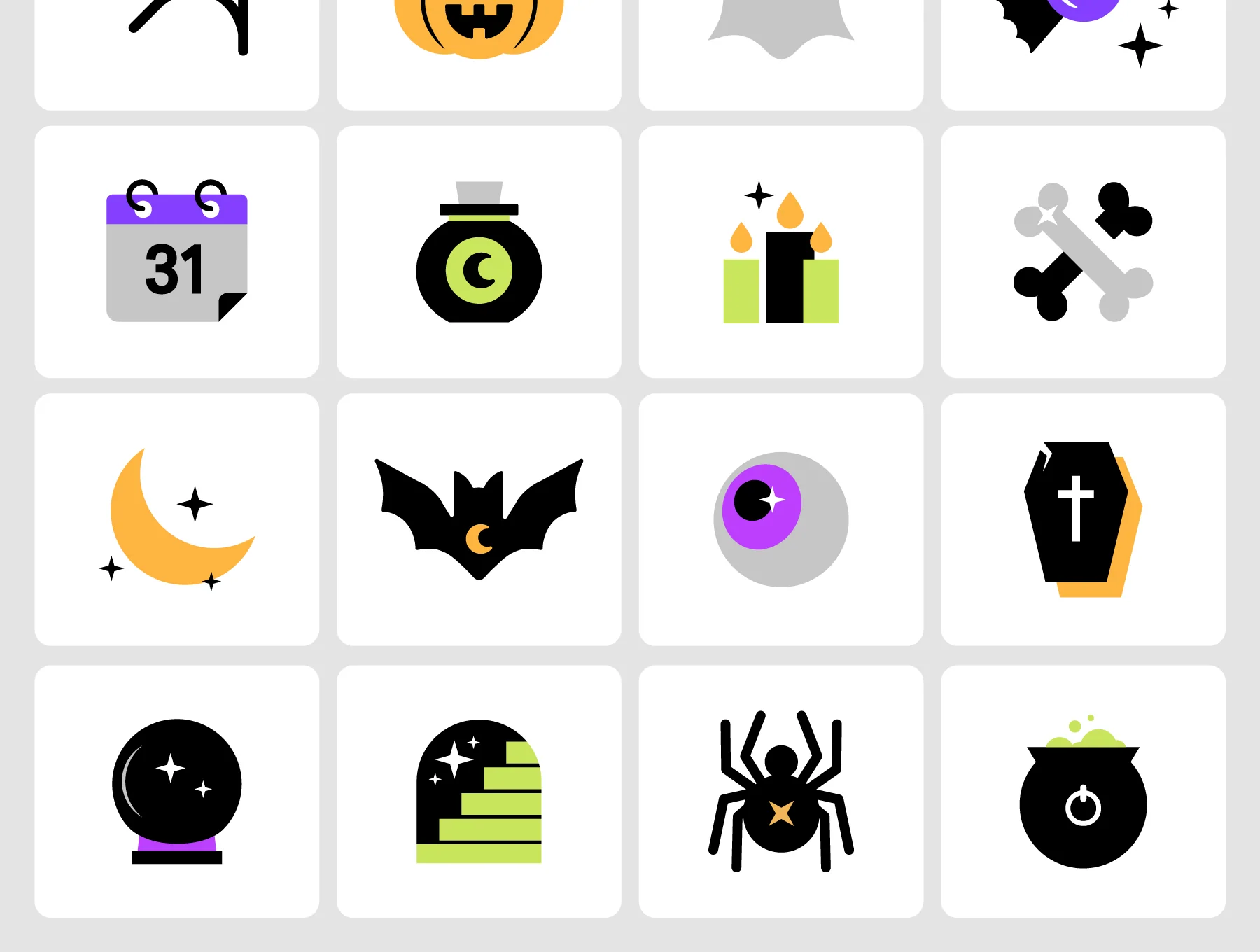 Halloween Color Icon Pack 6