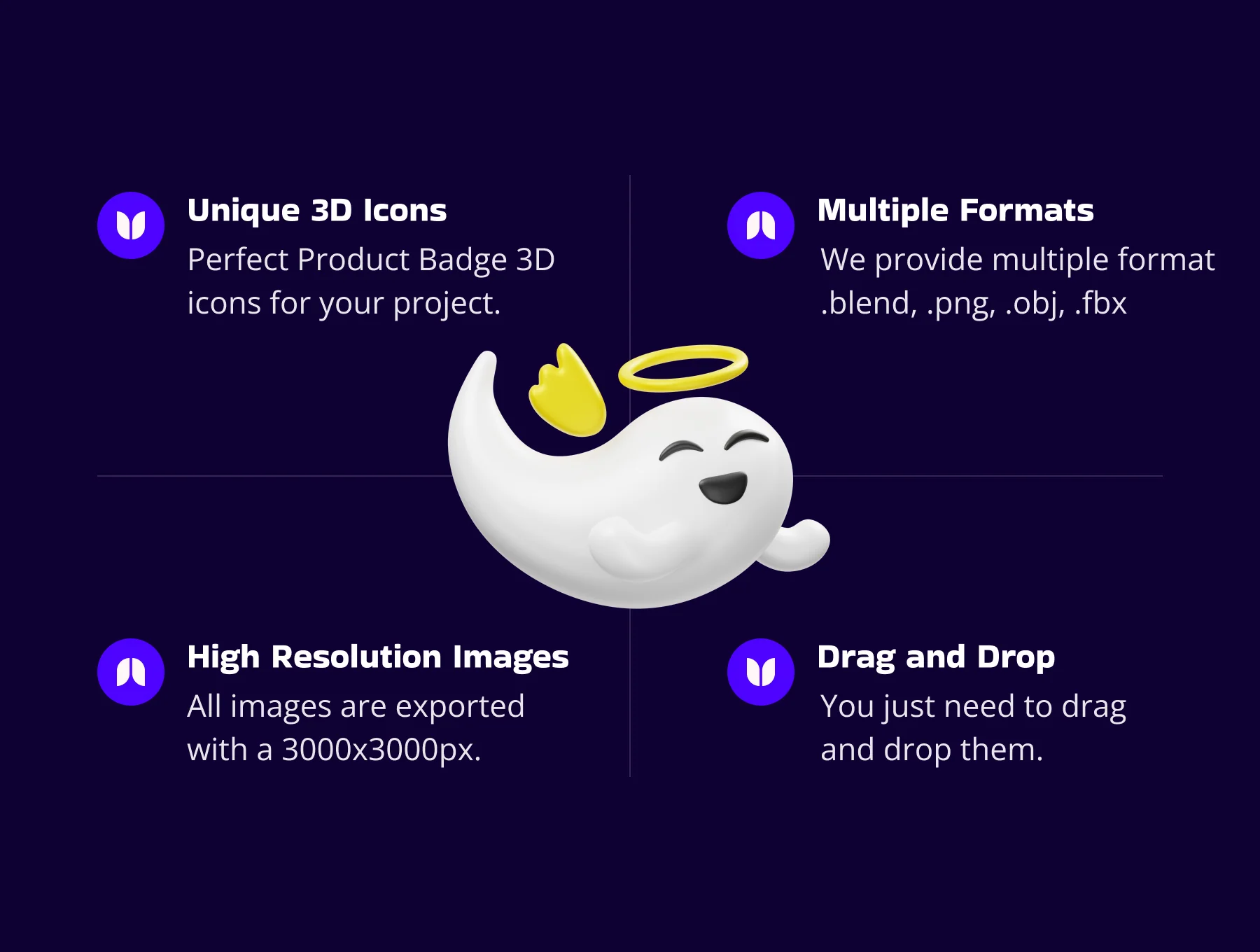 Halloween Ghost 3D Icon 2