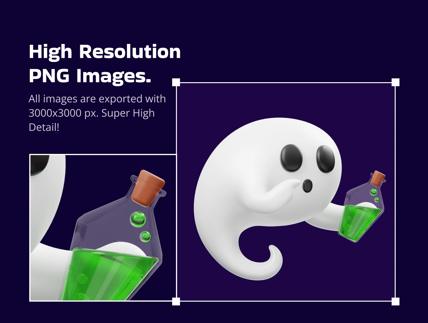 Halloween Ghost 3D Icon 3