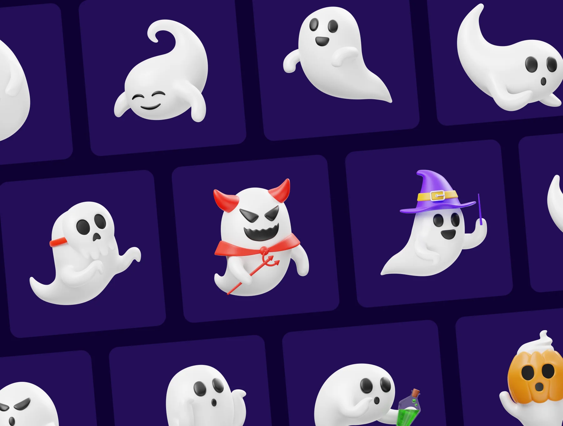 Halloween Ghost 3D Icon 5
