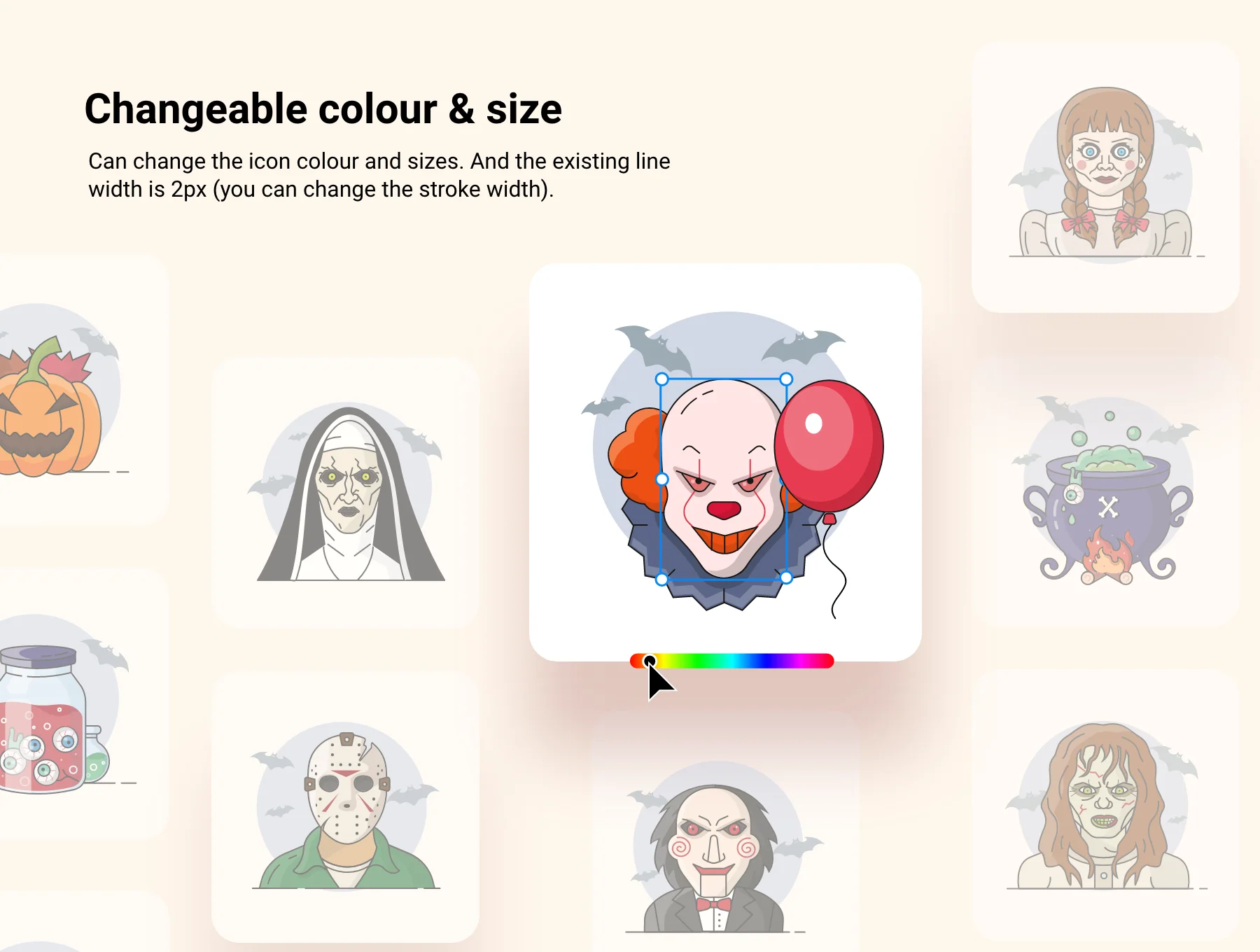 Halloween & Horror Character Icon Set 5