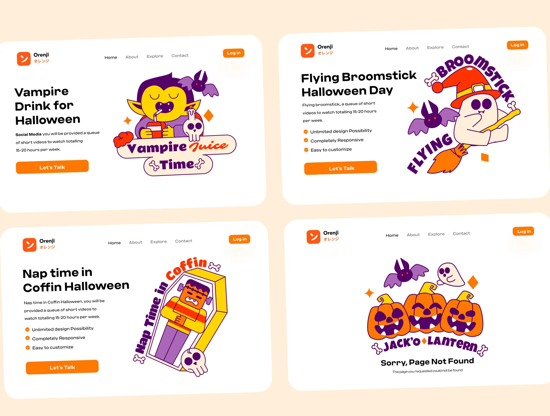 Halloween Sticker Illustration 6