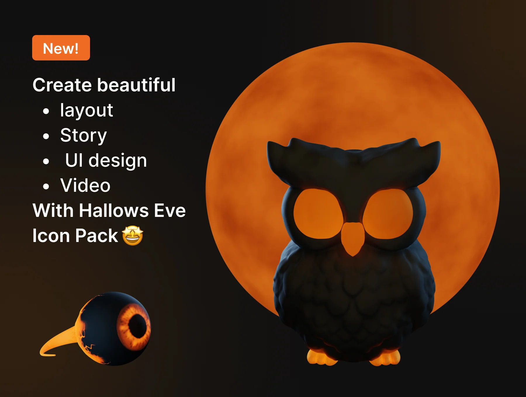Hallows Eve - Halloween 3D Icon & Sticker Pack 3