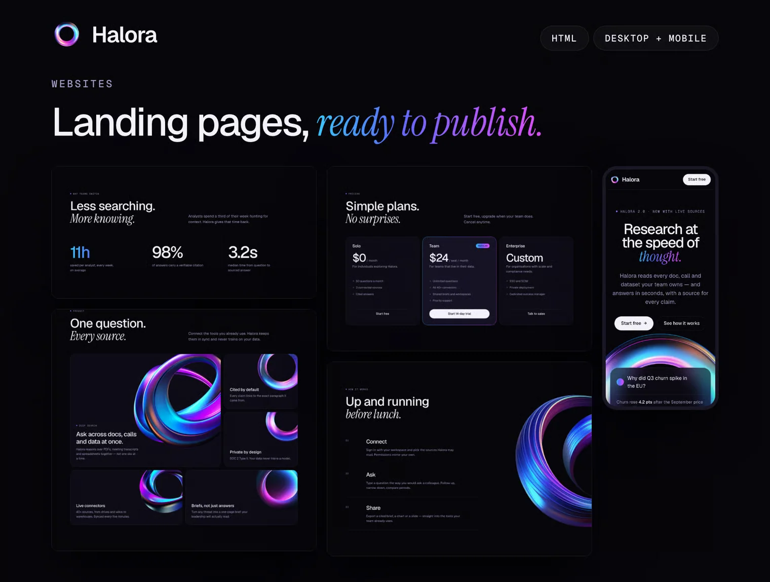 Halora – Holographic Design Skill for Claude 7