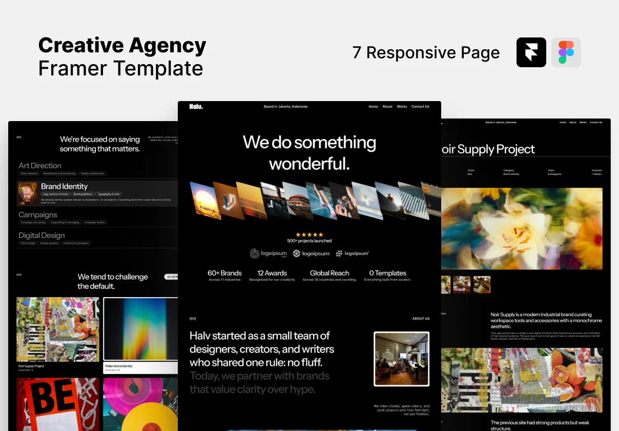 HALV - Creative Agency Framer Template