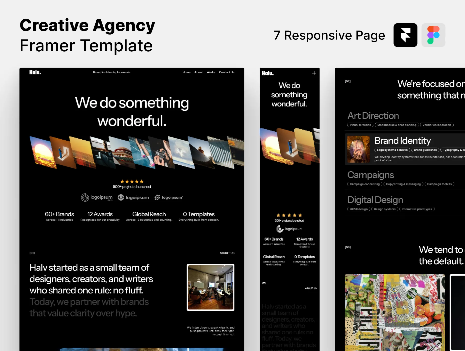HALV - Creative Agency Framer Template