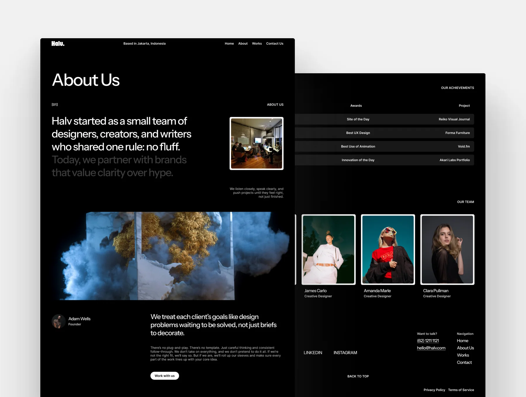 HALV - Creative Agency Framer Template 4