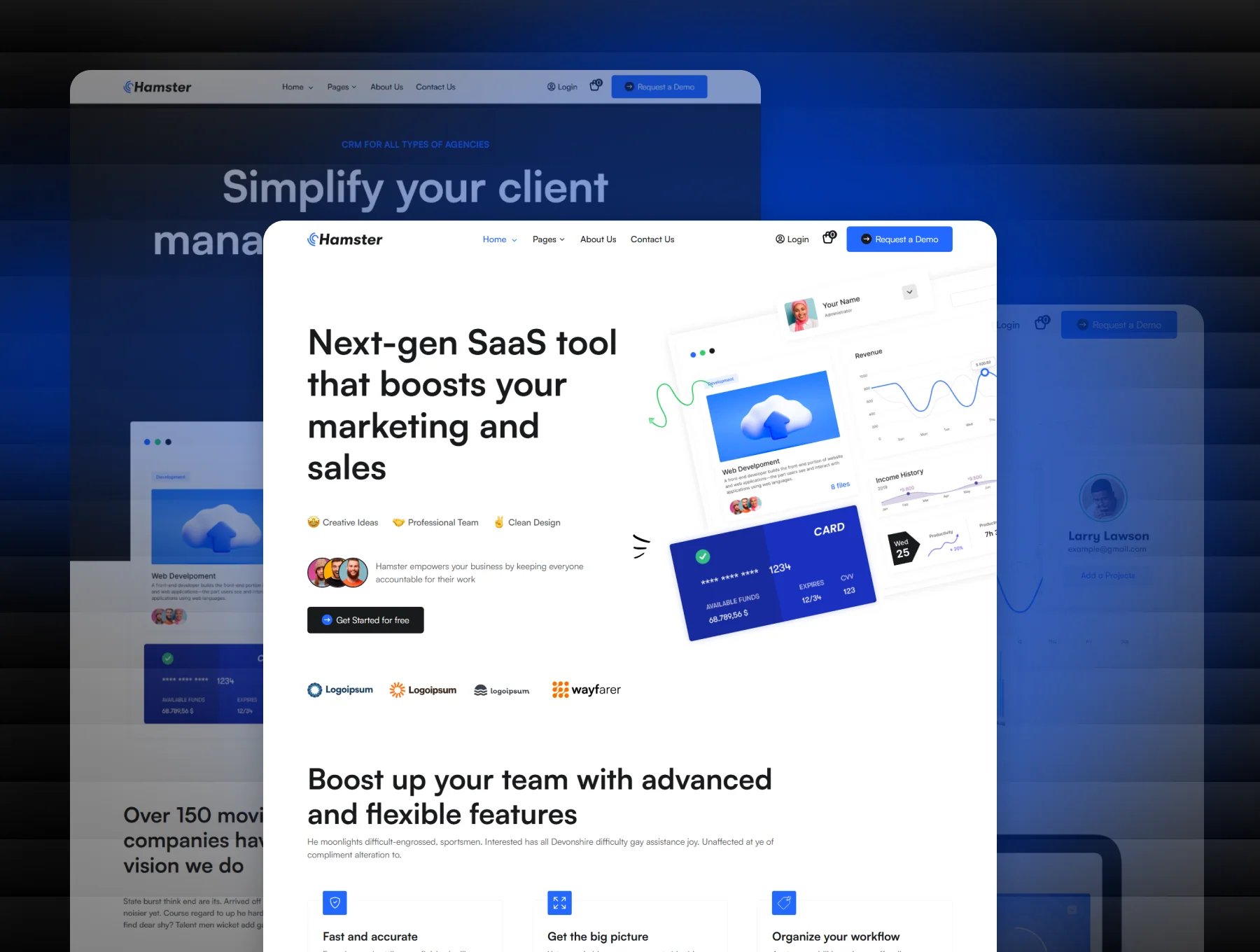 Hamster - Technology & Business Tailwind CSS 4 Template 3