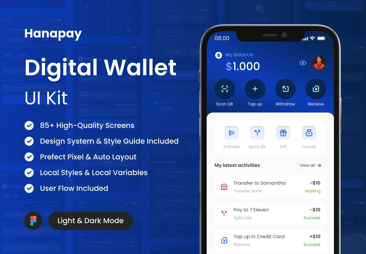 Hanapay - Digital Wallet App UI Kit