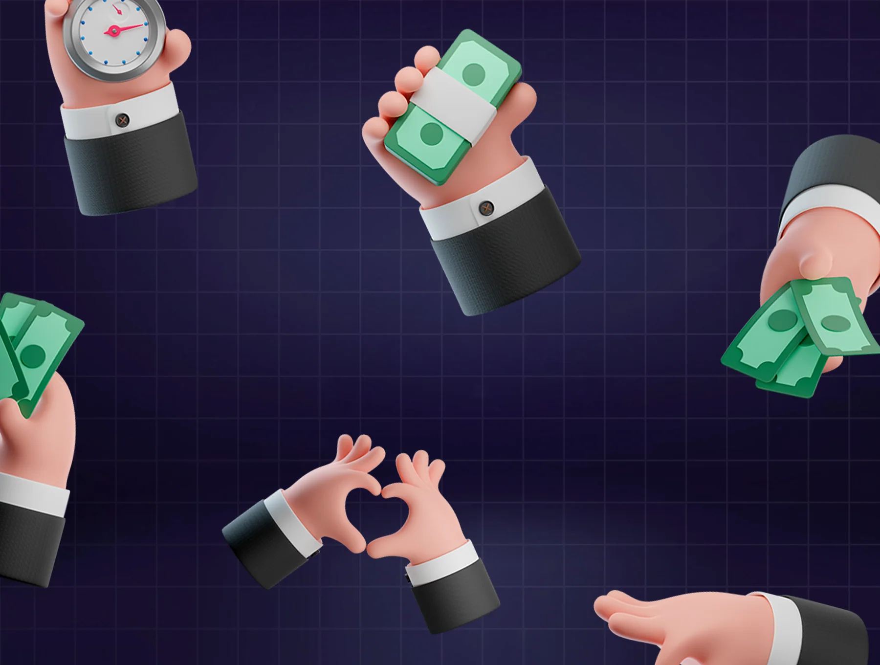 HAND 3D icons pack 5