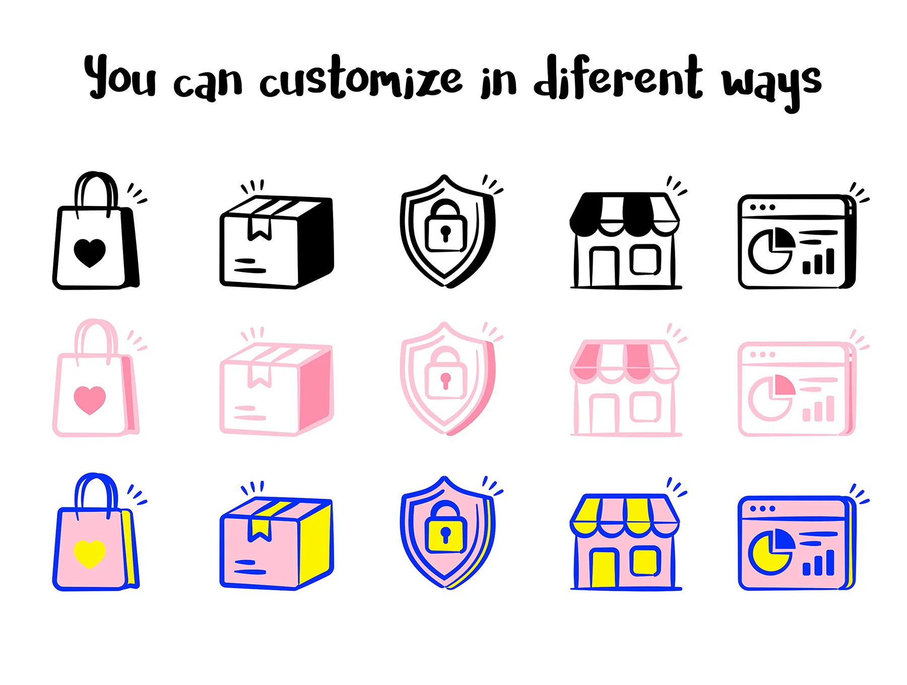 Hand-Drawn Doodle Icons Bundle 3