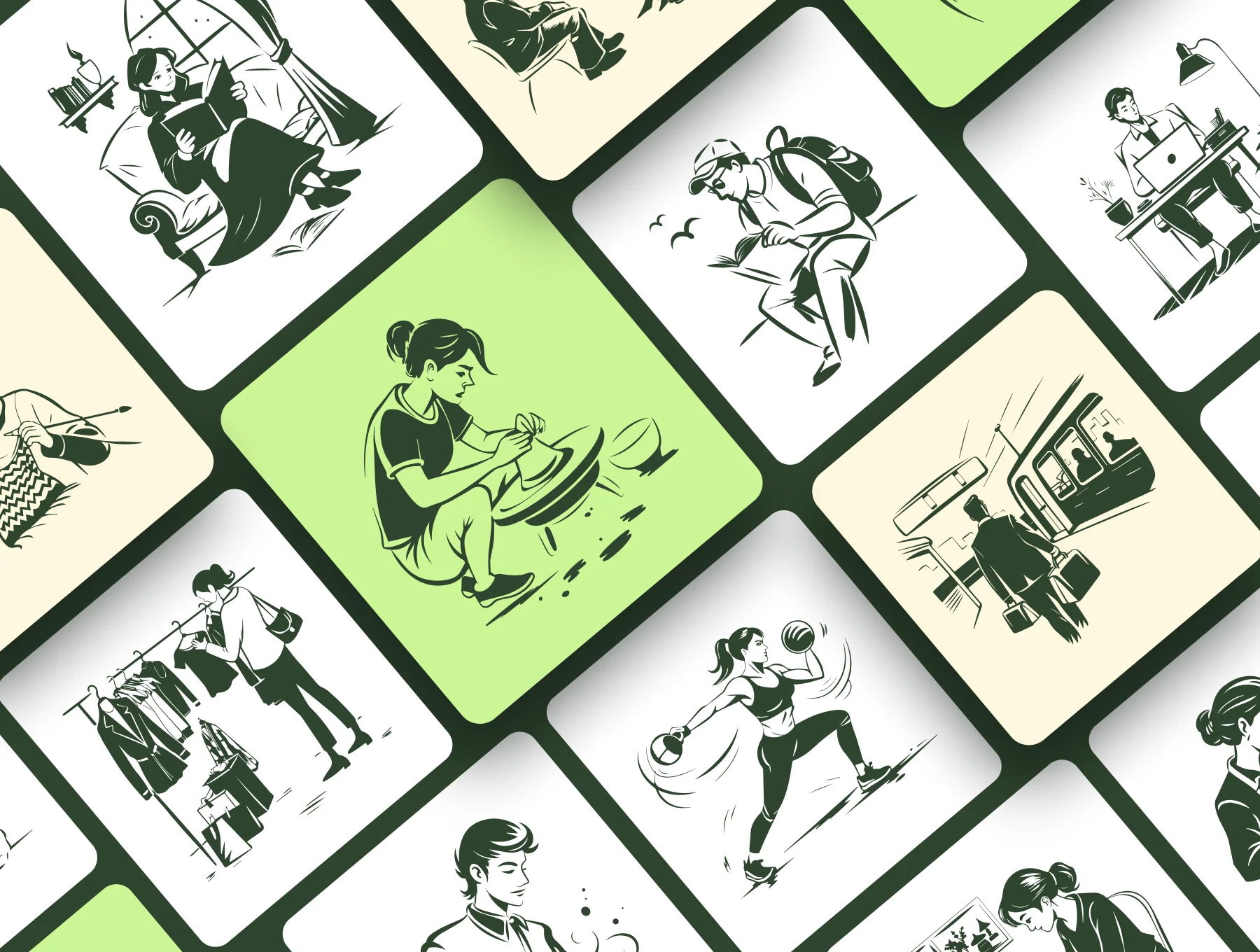Hand Drawn Lifestyle Illustrations