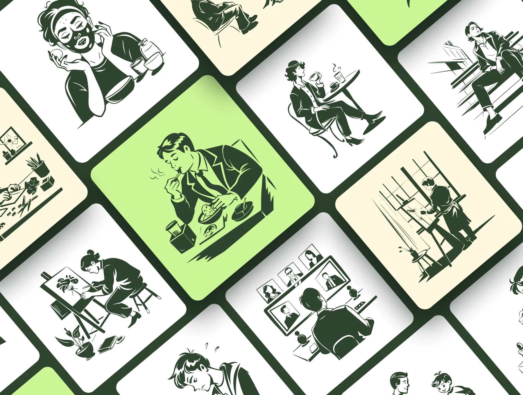 Hand Drawn Lifestyle Illustrations 2