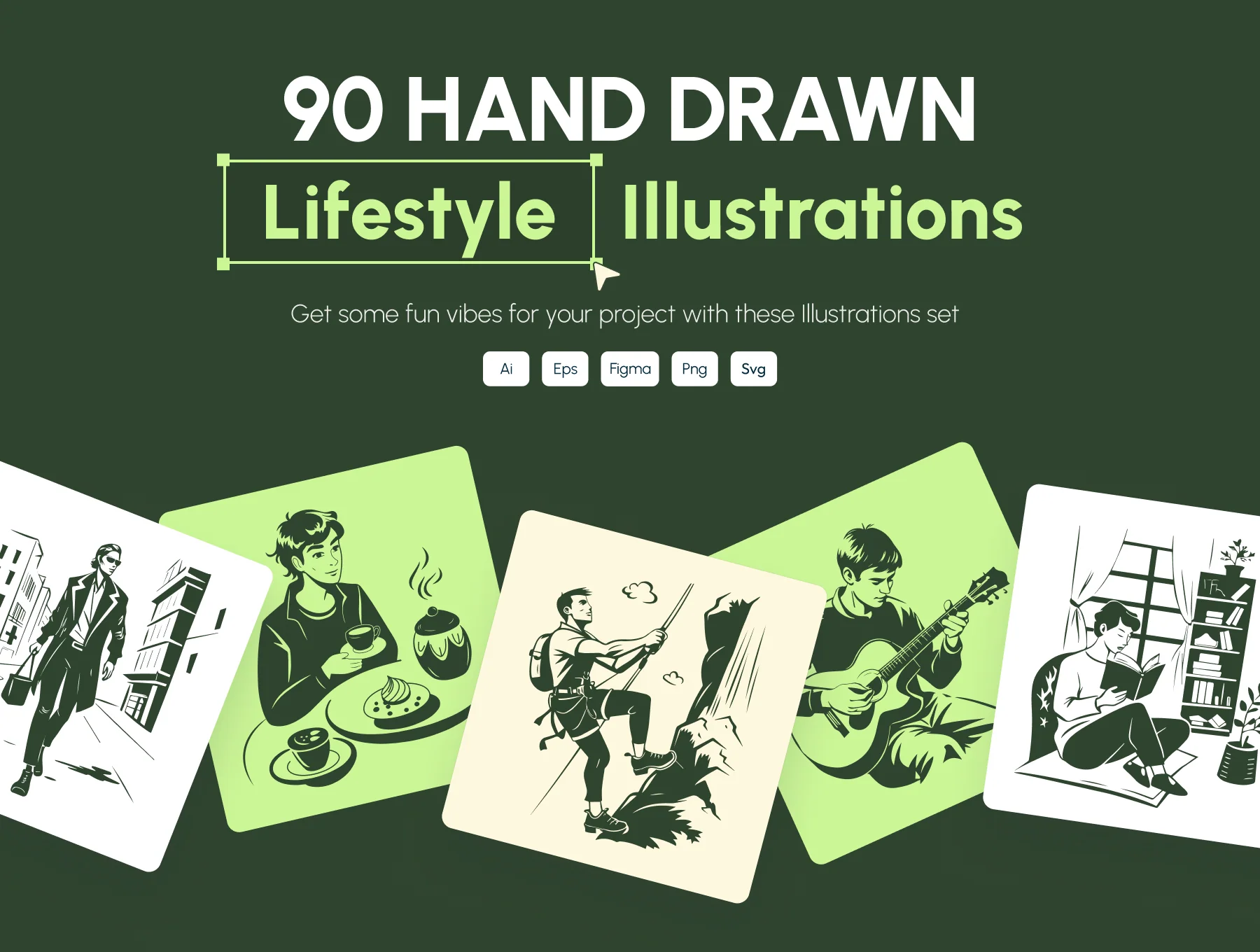 Hand Drawn Lifestyle Illustrations 6