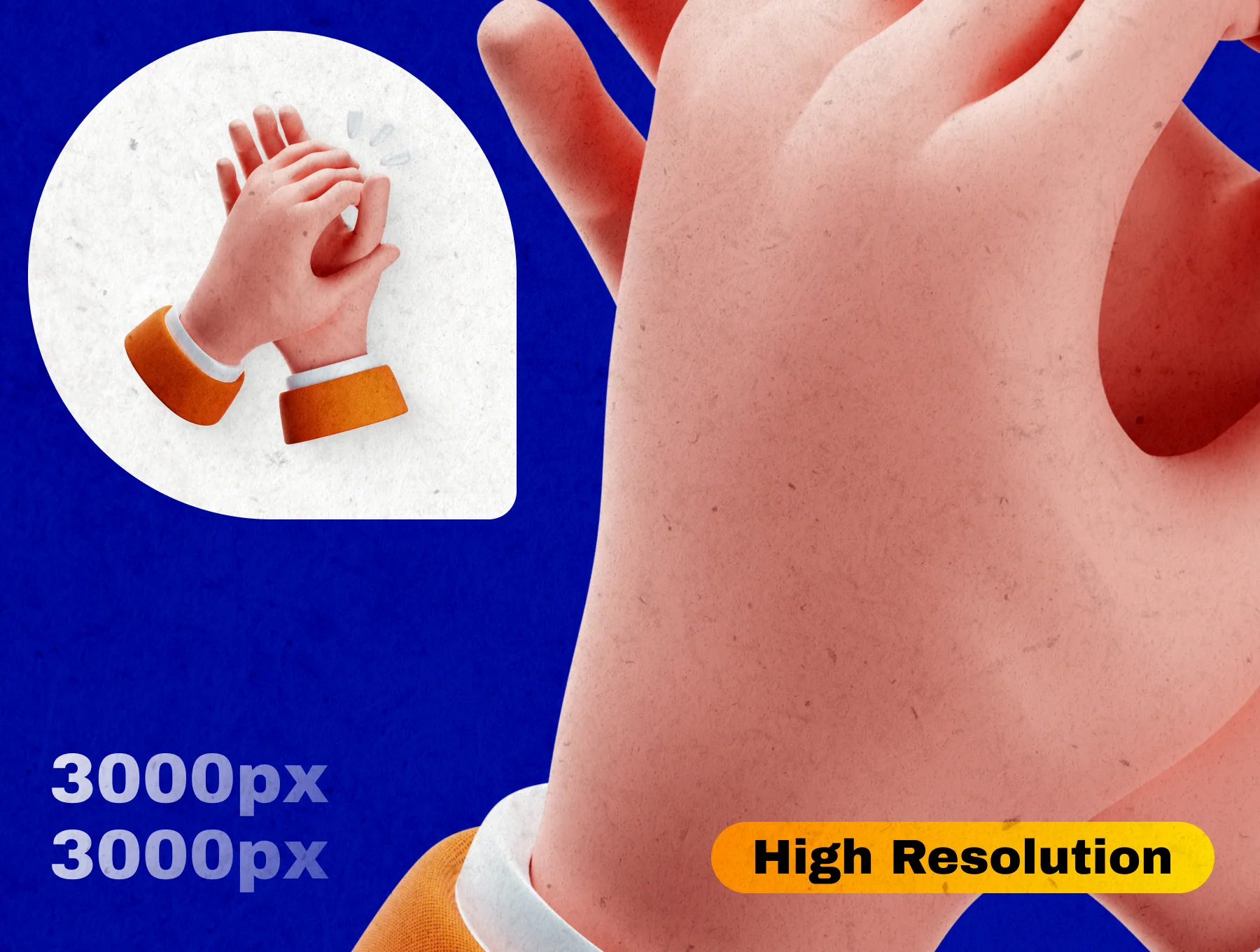 Hand Gesture 3D Icon Collection 2