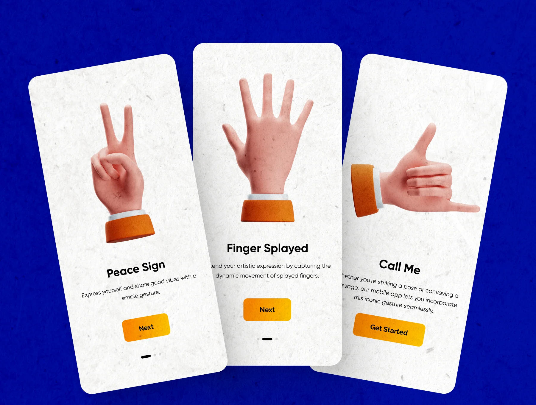 Hand Gesture 3D Icon Collection 4