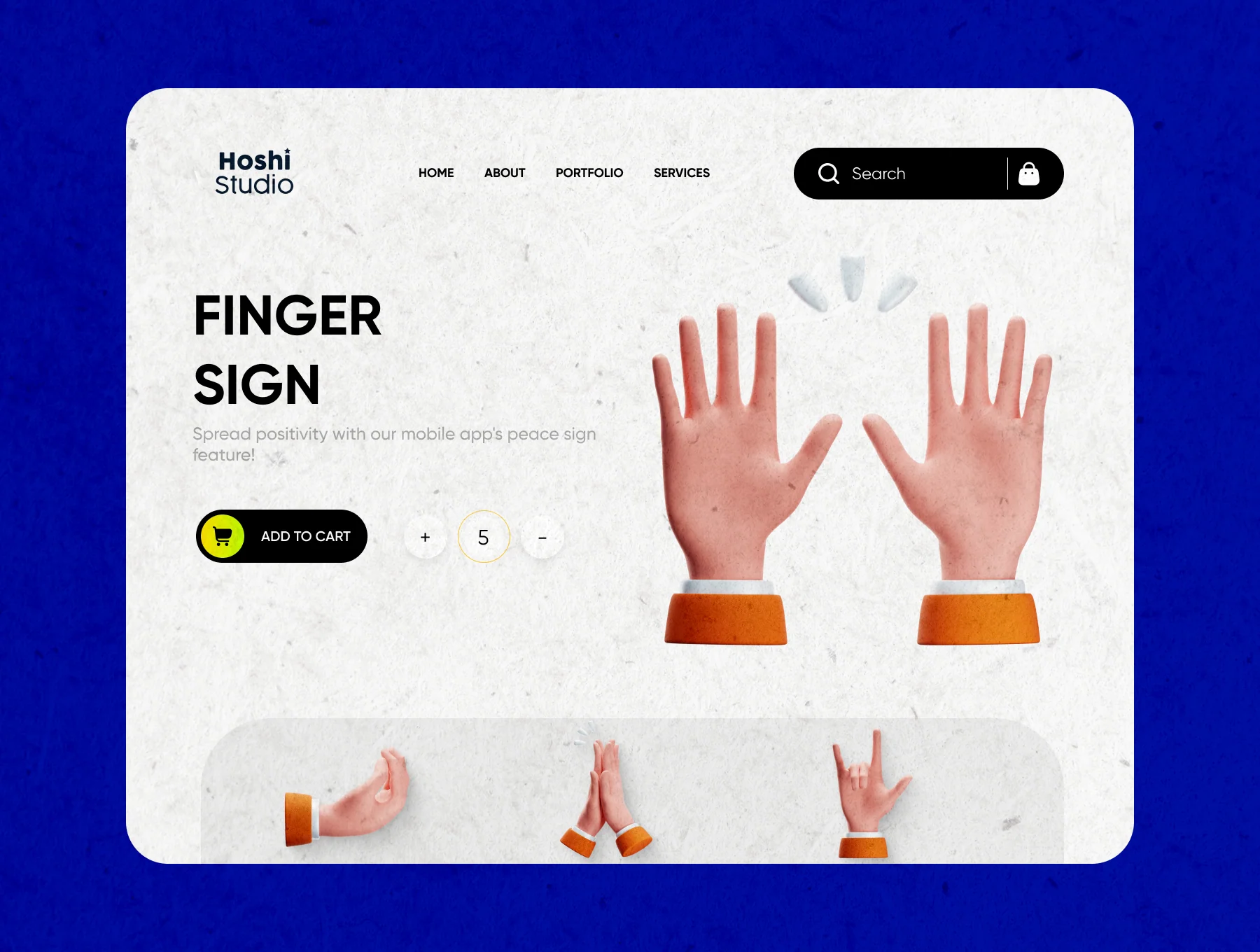 Hand Gesture 3D Icon Collection 5