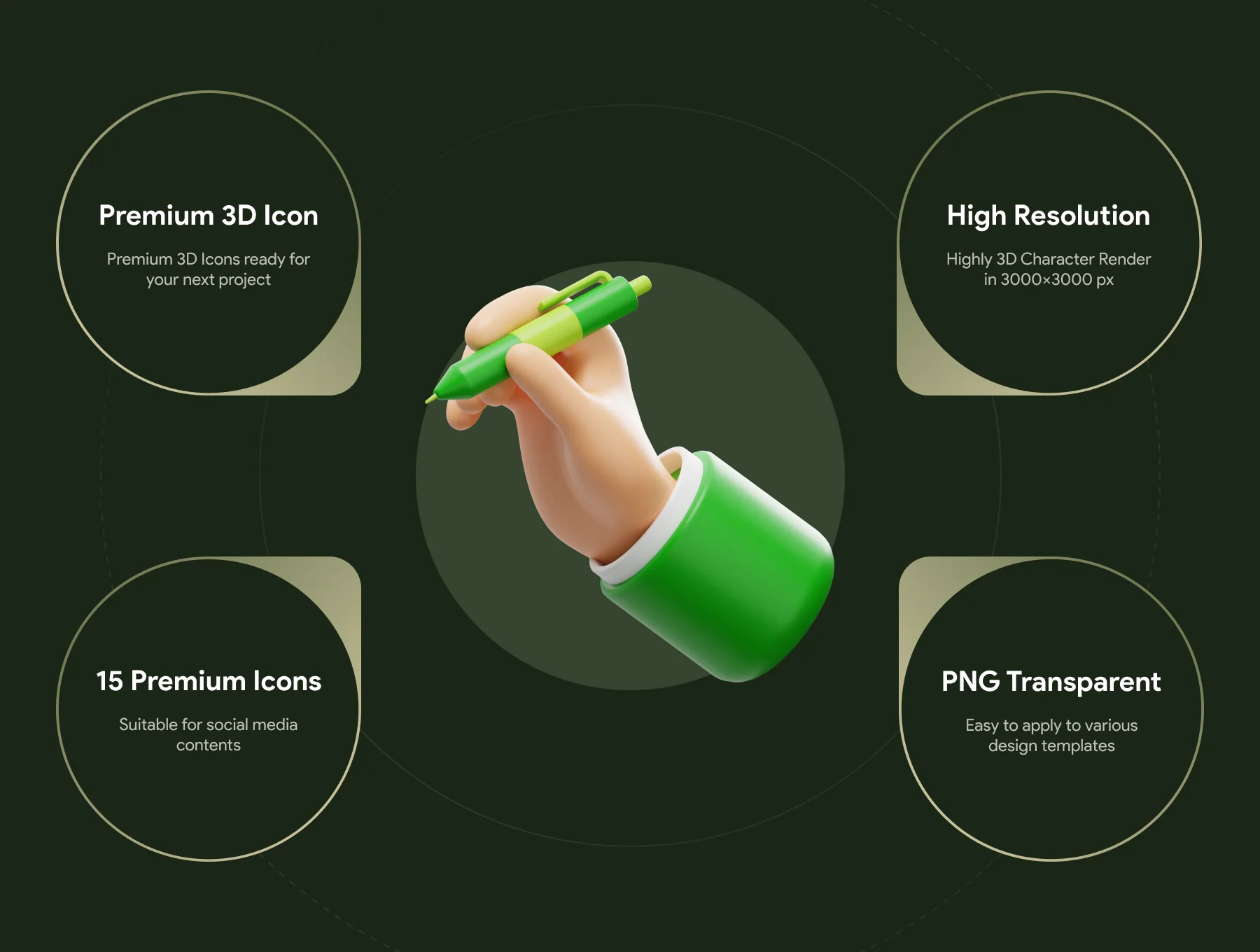 Hand Gesture 3D Icon 2