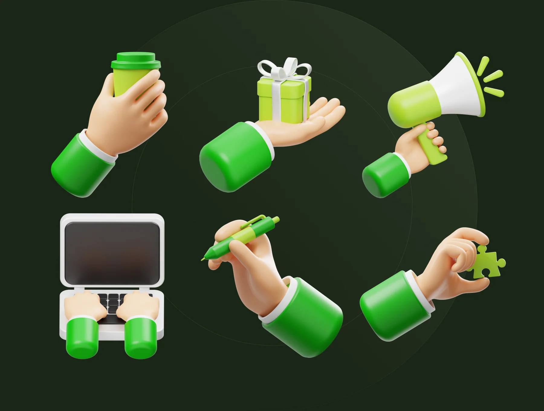 Hand Gesture 3D Icon 5