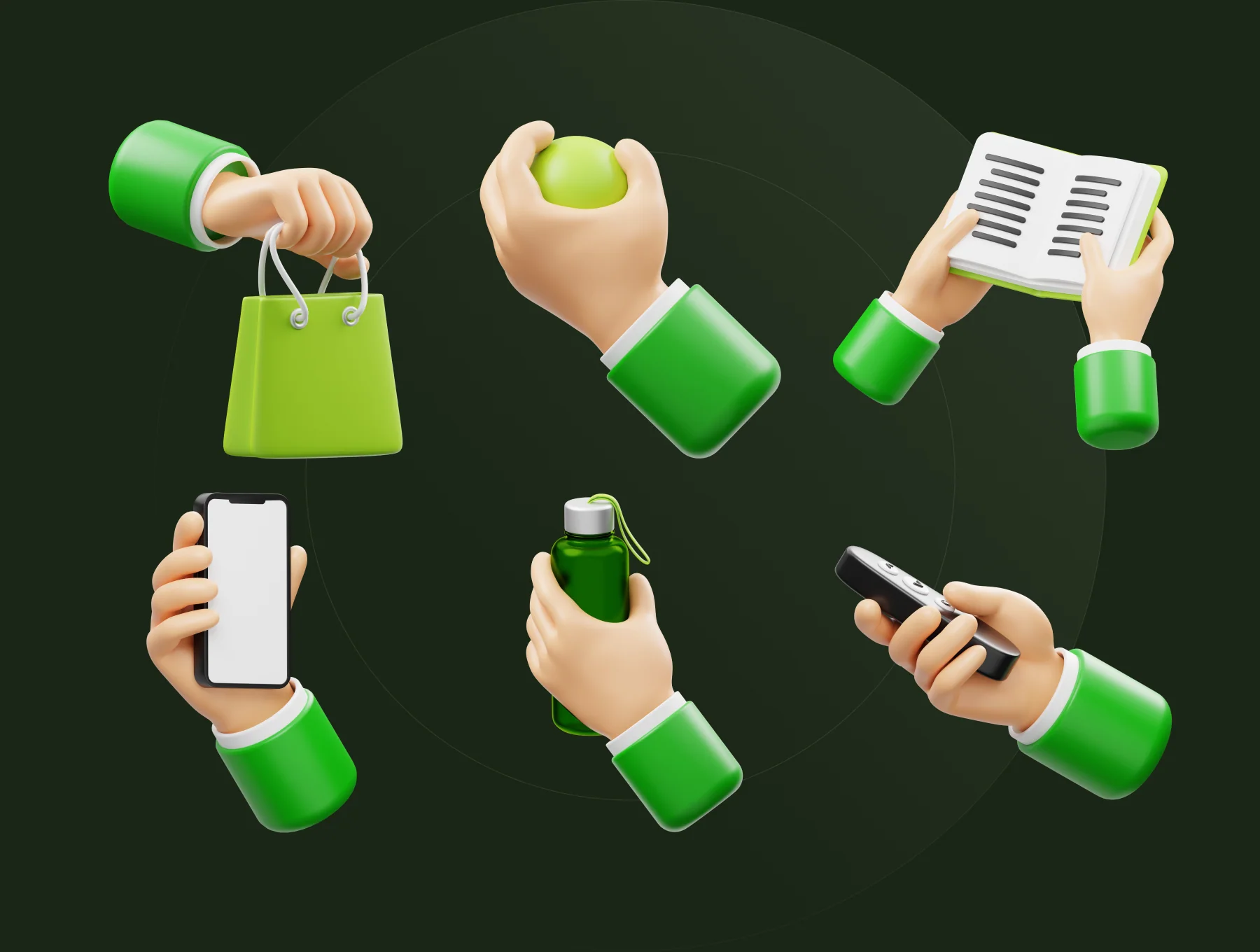 Hand Gesture 3D Icon 6