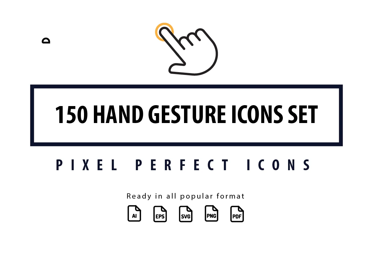 300 Hand Gesture Icon Set