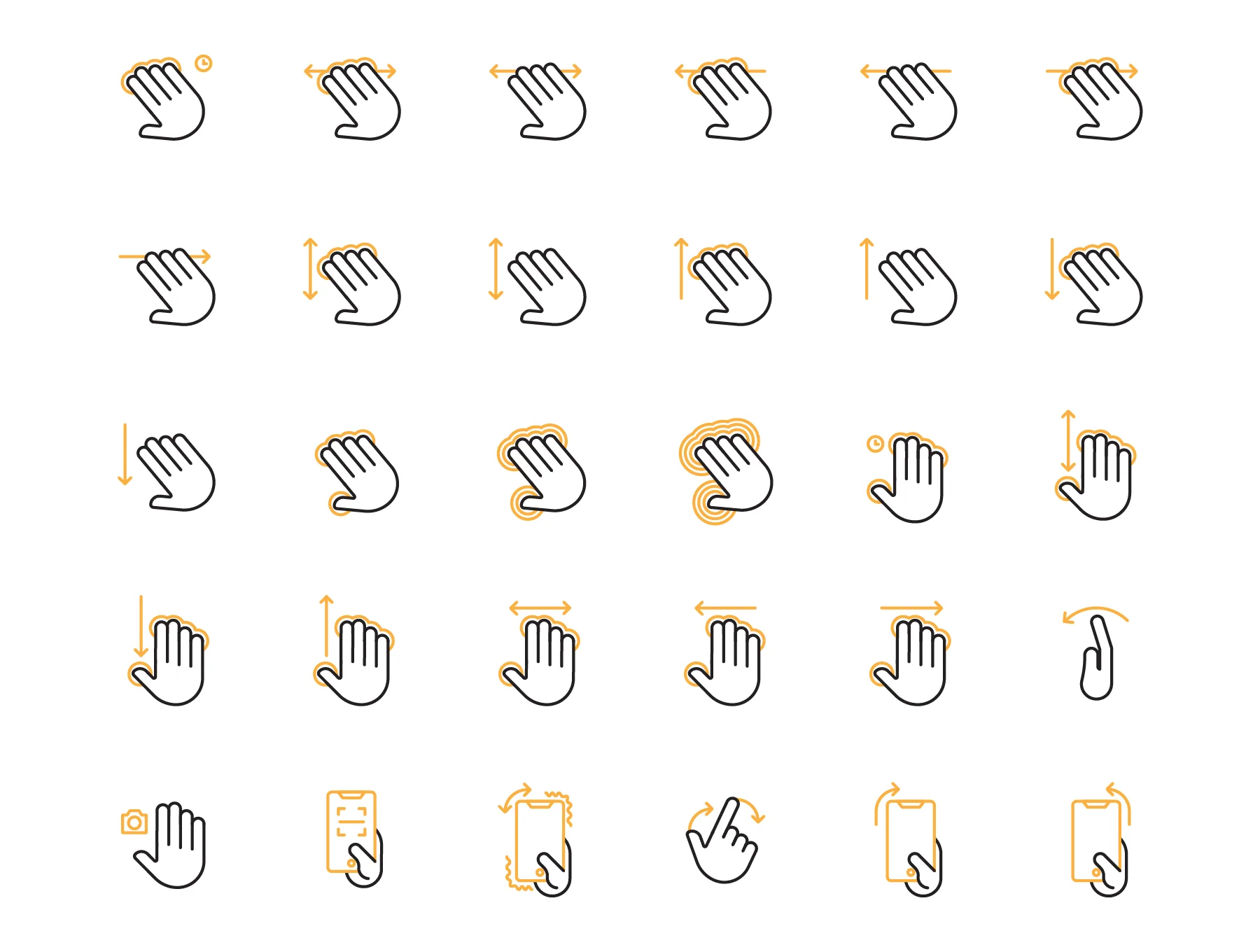 300 Hand Gesture Icon Set 2