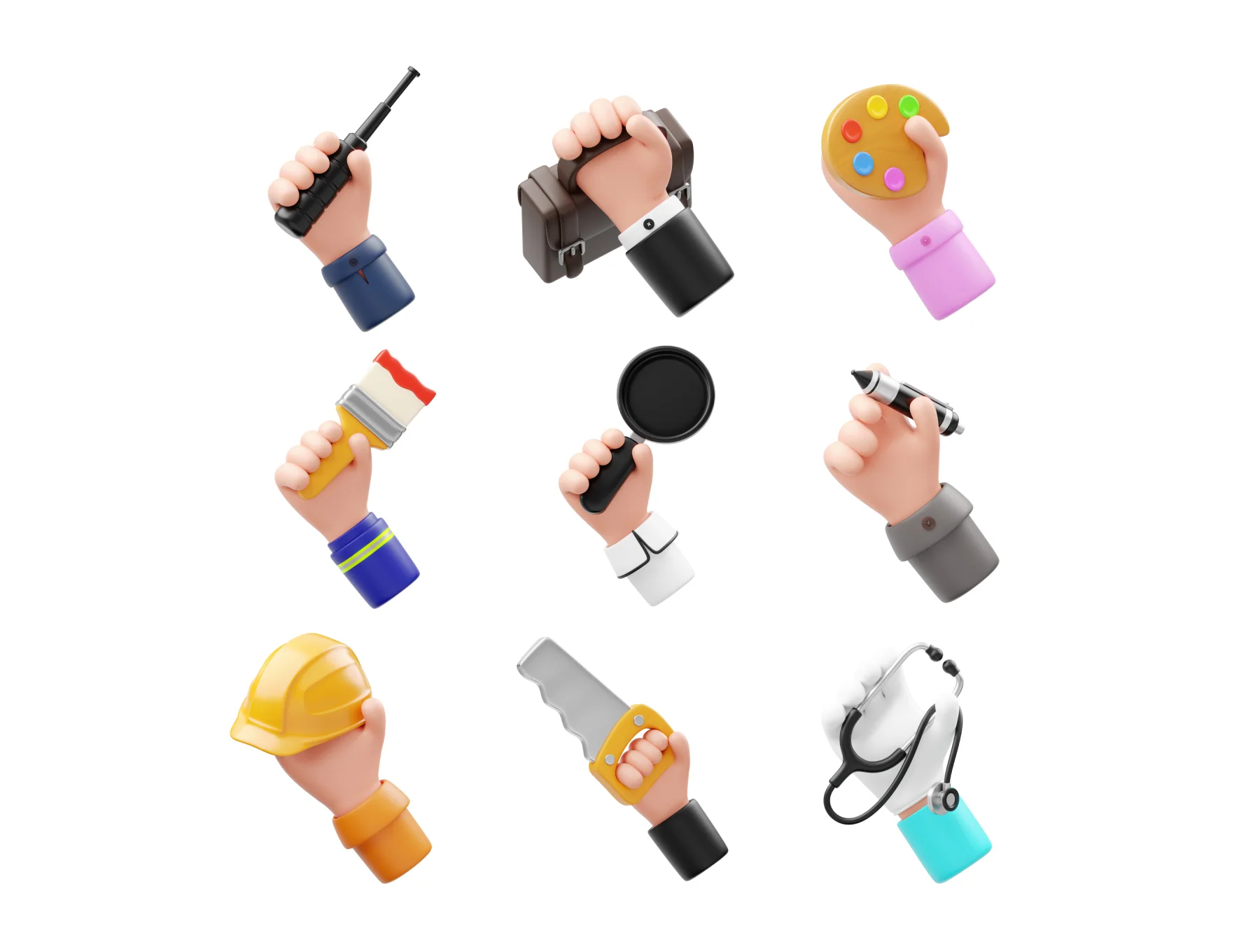 Hand Gesture Labor Day 3D Icon 5
