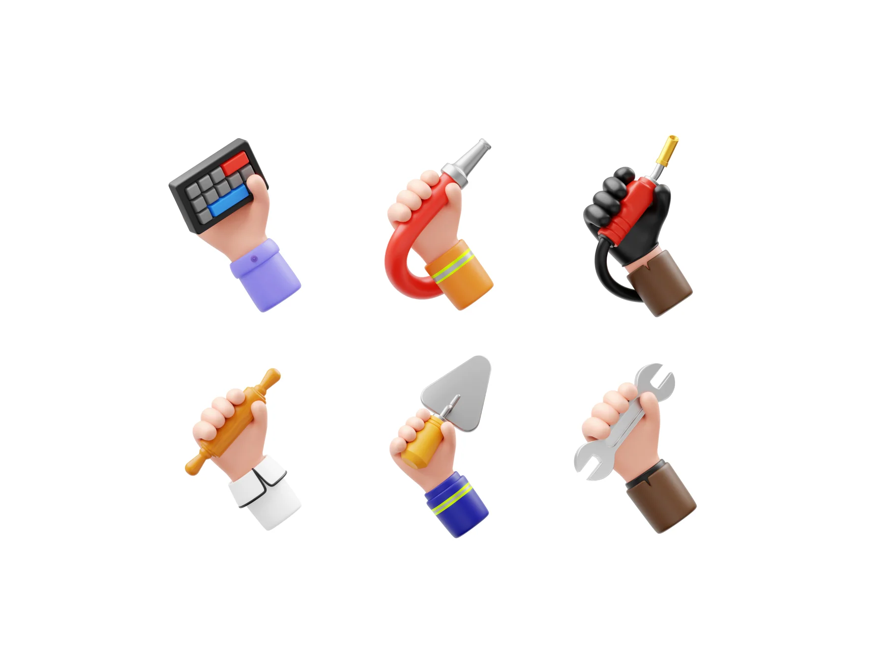 Hand Gesture Labor Day 3D Icon 6