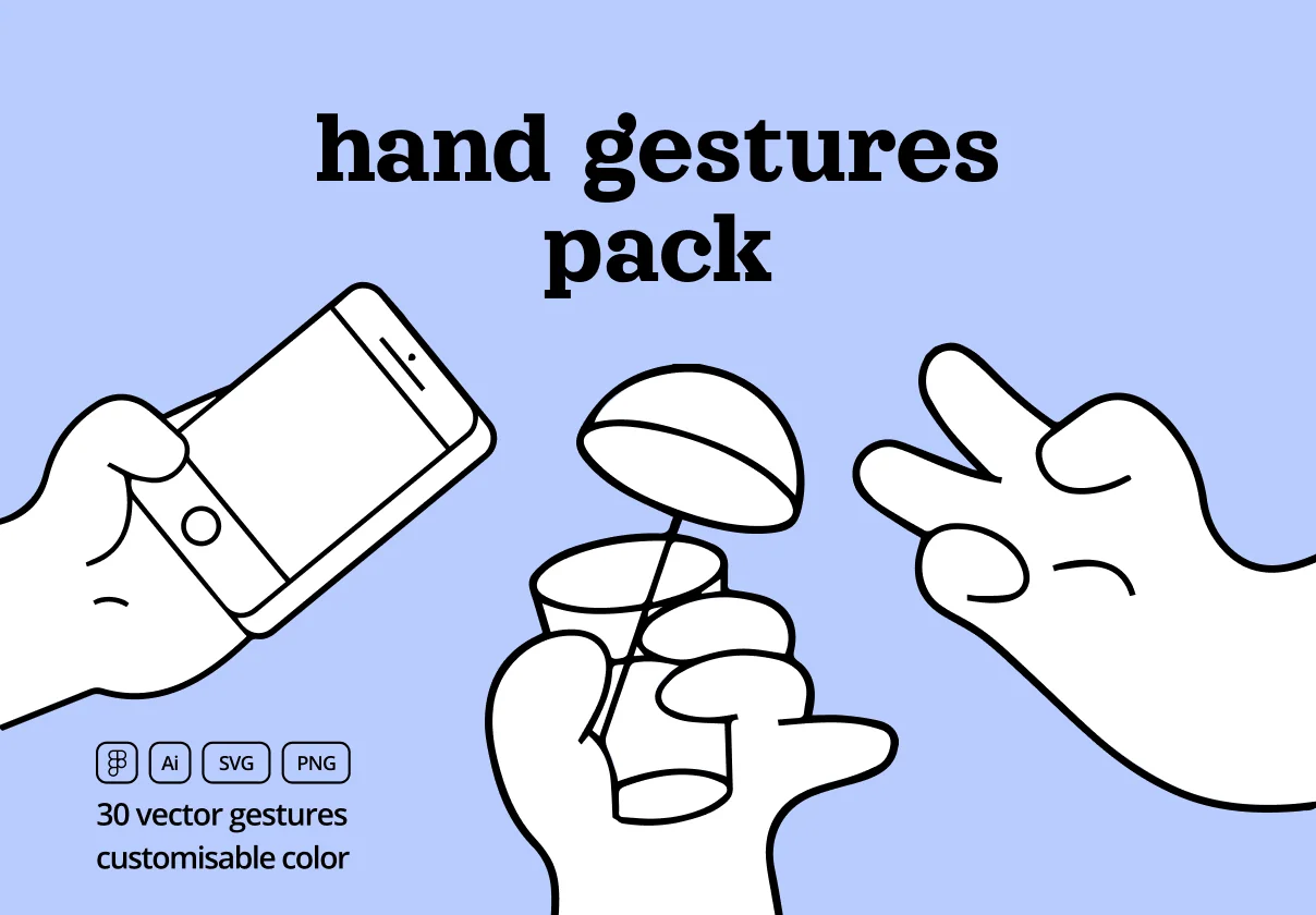 Hand Gestures Pack So Cool